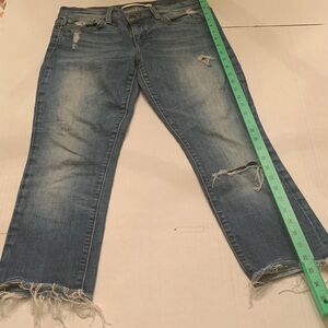 Joe's Jeans Distressed Blue Straight Leg Jeans Crop size 27